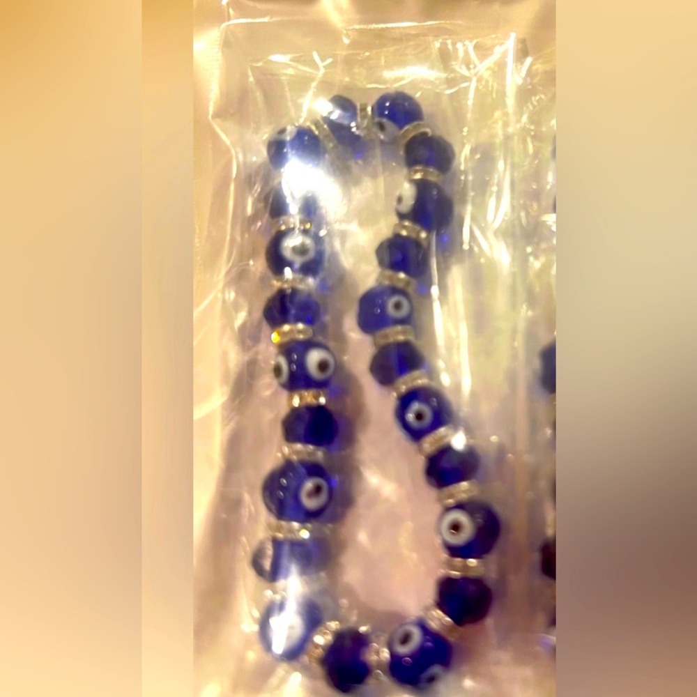 Blue Evil Eye Bracelet from Greece!